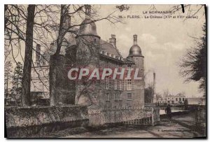 Postcard Old Normandy Flers Le Chateau