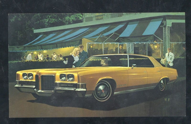 1971 PONTIAC GRAND VILLE SPRINGFIELD MISSOURI CAR DEALER ADVERTISING POSTCARD