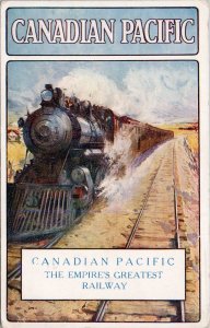 Canadian Pacific Empire's Greatest Railway CP Rail Advertising Postcard H61