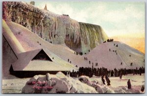 Vtg Niagara Falls New York NY Sledding at Ice Mound 1907 Old Card View Postcard