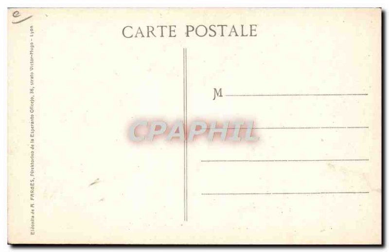 Postcard Old Esperanto Edmond Privat