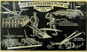 Pan-American Expo. The Butcher & Gibbs Plow Co. Spring Tooth Harrow P78