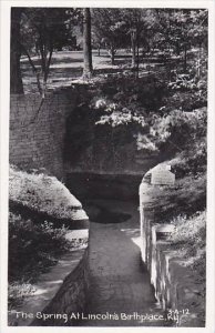 Kentucky Springfield The Spring At Lincoln's Birthplace Real Photo RPPC