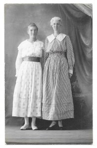 Mother and Daughter, Unused Real Photo Post Card CYKO RPPC, c.1916