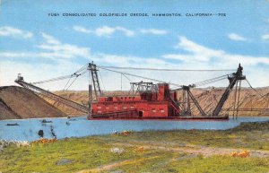 Hammonton California Yuba Consolidated Goldfields Dredge, Color Linen PC U8782