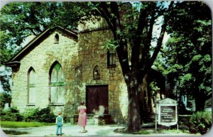 View of Church of God, Oregon IL Vintage Postcard A44