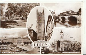 Derbyshire Postcard - Views of Derby - Real Photograph - Ref 19569A