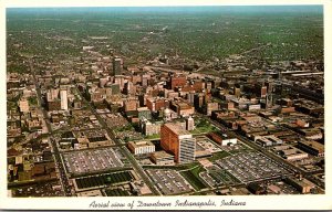 Indiana Indianapolis Aerial View Of Downtown