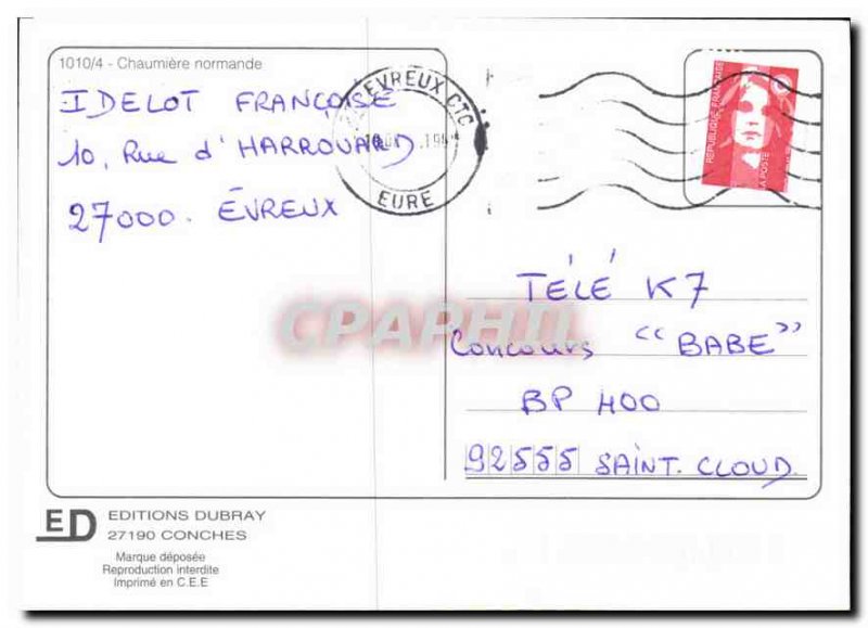 Modern Postcard Normandy