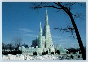 Saint Paul Minnesota Postcard Ice Palace Winter Carnival 1986 Unposted Vintage
