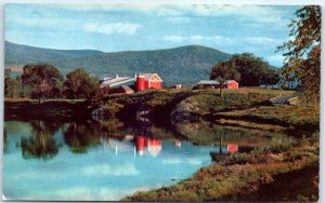 Postcard - Farm Located in Vermont, USA