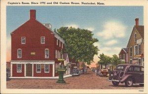 Nantucket MA Main St., Captain's Room, Customs House 1930-45 Massachusetts