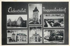 MB Romania Nagyszalonta Salonta 1930s FOTOFILM Kolozsvar multi views postcard