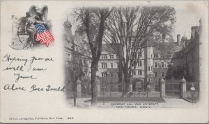 Postcard Vanderbilt Hall Yale University New Haven CT