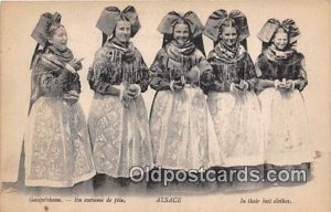 Geispolsheim, En Costume De Fete Alsace