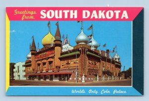 Mitchell Corn Palace Greetings From South Dakota SD UNP Chrome Postcard N15