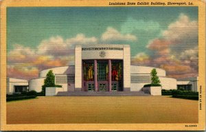 Louisiana State Exhibit Building Shreveport  LA  Linen Postcard C2