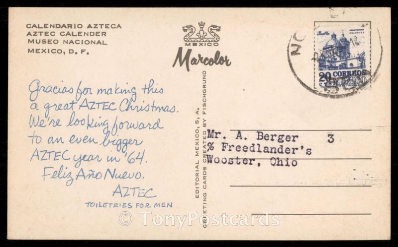 Calendario Azteca - Museo Nacional Mexico, D.F.