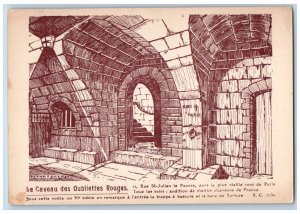 St. Julien Le Pauvre Paris France Postcard Cave of Red Oubliettes c1910