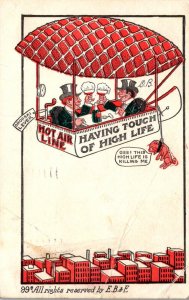 Humour Hot Air Line Having Touch Of High LIfe 1907