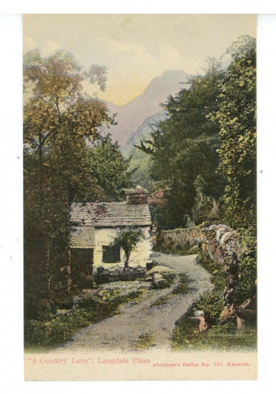 UK - England, Langdale Pikes. A Country Lane