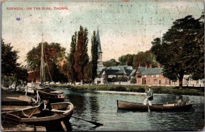 England Norwich On The Bure Thorpe Vintage Postcard C014