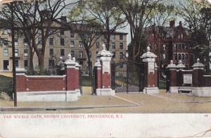 The Van Wickle Gate at Brown University - Providence RI, Rhode Island - UDB