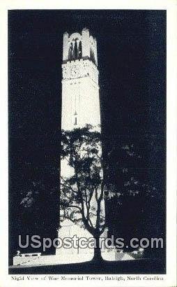 War Memorial Tower in Raleigh, North Carolina