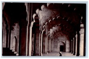 c1910's Agra Fort Pearl Mosque Interior View Agra India RPPC Unposted Postcard 
