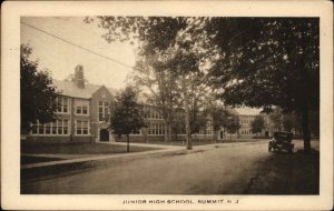 Summit New Jersey NJ Junior High School Vintage Postcard