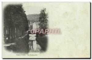 Old Postcard Vimoutiers Les Promenades