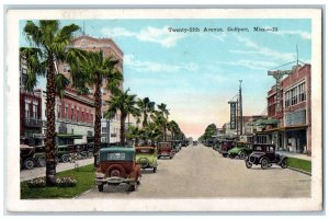 1928 Twenty-Fifth Avenue Harrison County Gulfport, Mississippi MS Postcard