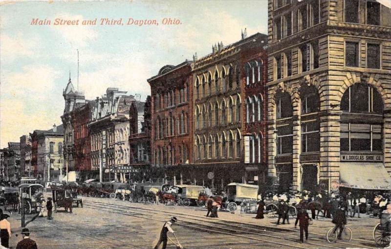 Ohio Dayton  Main Street and Third Street