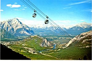 Canada - Alberta, Banff. Sulphur Mountain  (Aerial Lift)