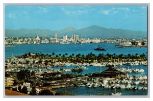 Postcard CA San Diego California Shelter Island Vintage Standard View Card Boats