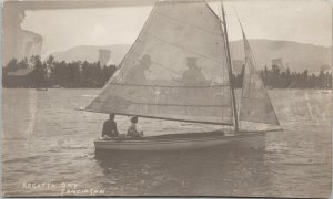 Regatta Day Penticton British Columbia Double Exposure WW Handford Postcard G1