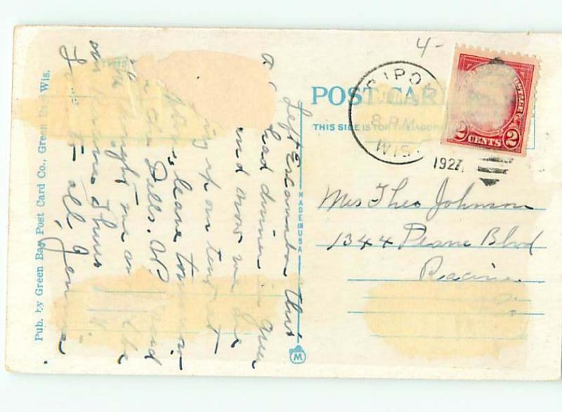 W-Border BUILDING SCENE Green Bay Wisconsin WI H6644