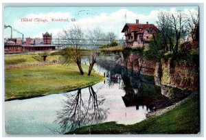 1910 Tinker Cottage Scene Factory Rockford Illinois IL Posted Vintage Postcard