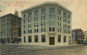 c1908 Postcard; New Britain National Bank Block, New Britain CT Hartford County