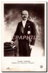 Postcard Old Albert Lebrun President of the Republic