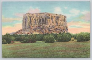 Postcard Mesa Encantada New Mexico NM Enchanted Mesa 1930s Linen View