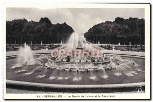 Old Postcard From Versailles Latona Basin and the Green Carpet