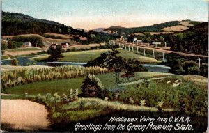 Vintage Vermont Postcard - Middlesex Valley - Green Mountain State