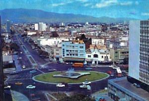 VINTAGE CONTINENTAL SIZE POSTCARD PANORAMIC VISTA OF LIMA PERU 1970s