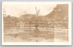 Bridgetown Barbados RPPC Queens Park Real Photo c1915 Postcard A47