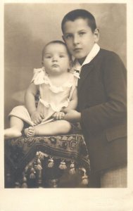 Vintage photography lot studio DUNKY Cluj Transylvania Romania children portrait 