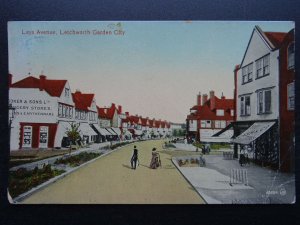 Hertfordshire LETCHWORTH GARDEN CITY Ley Avenue c1905 Postcard by Valentine