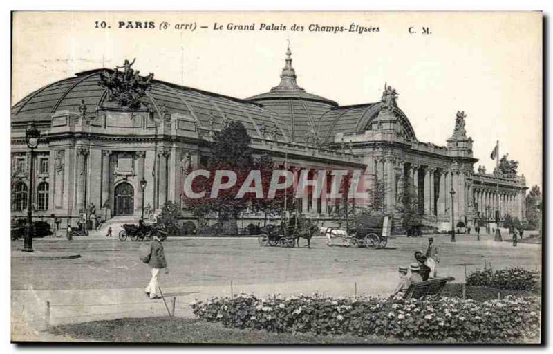 Old Postcard Paris Grand Palais des Champs Elysees
