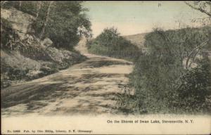 Stevensville NY Shores of Swan Lake c1910 Postcard