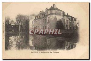 Postcard Old Sarthe Malicorne Le Chateau